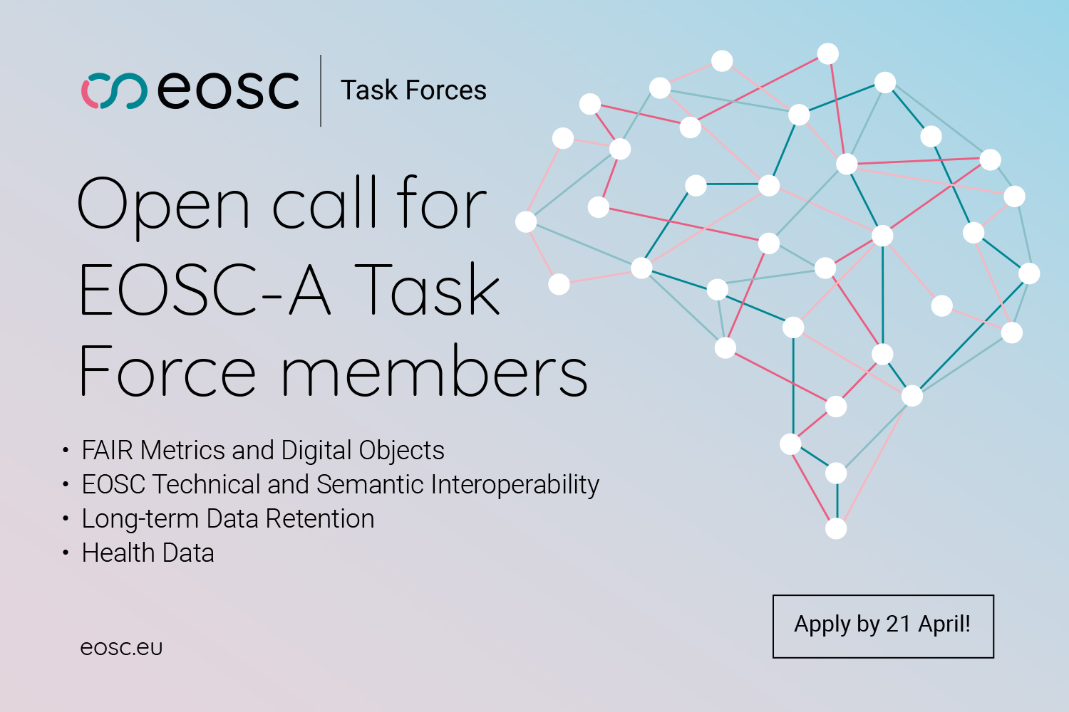 EOSC Association ogłosiło Open Call for EOSC-A Task Force Members