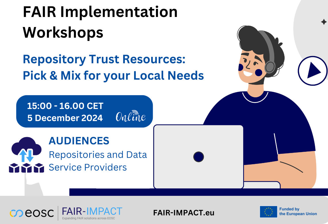 FAIR Implementation Workshop: Repository Trust Resources: Pick & Mix for your Local NeedsFAIR Implementation Workshop